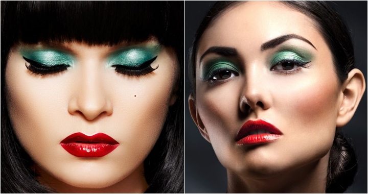 Maquillaje-verde-y-rojo-para-Navidad-2